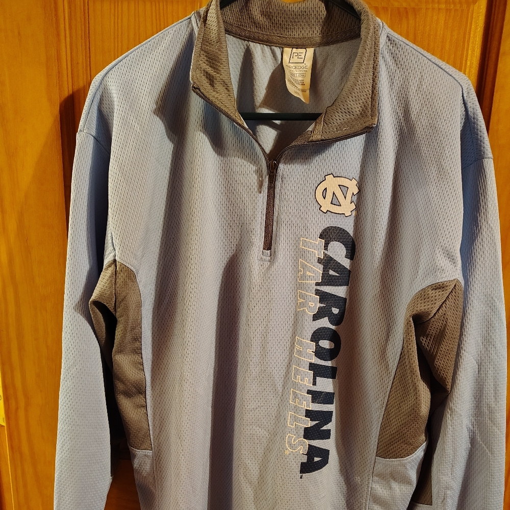 ProEdge NC Tarheels Athletic Blue and Gray Lightweight Men's Jacket Size Large